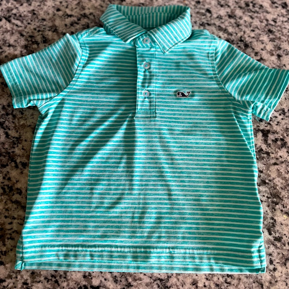 Vineyard Vines 2T Bradley Stripe Sankaty Polo